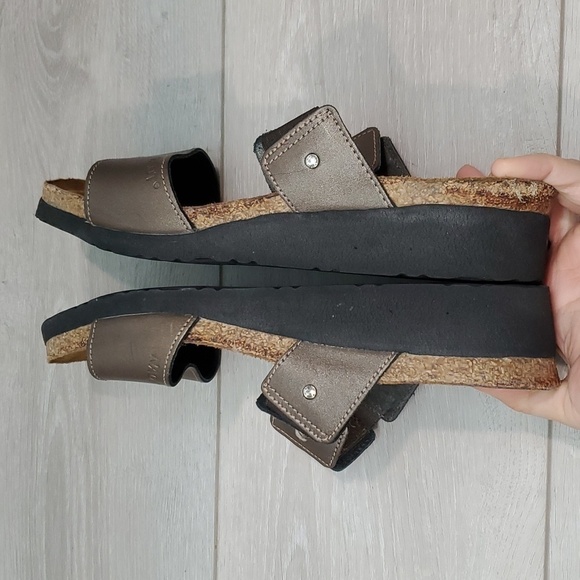 Naot Womens Ashley Copper Leather Strap Wedge Sandals shoes sz 42/11 - Picture 11 of 14